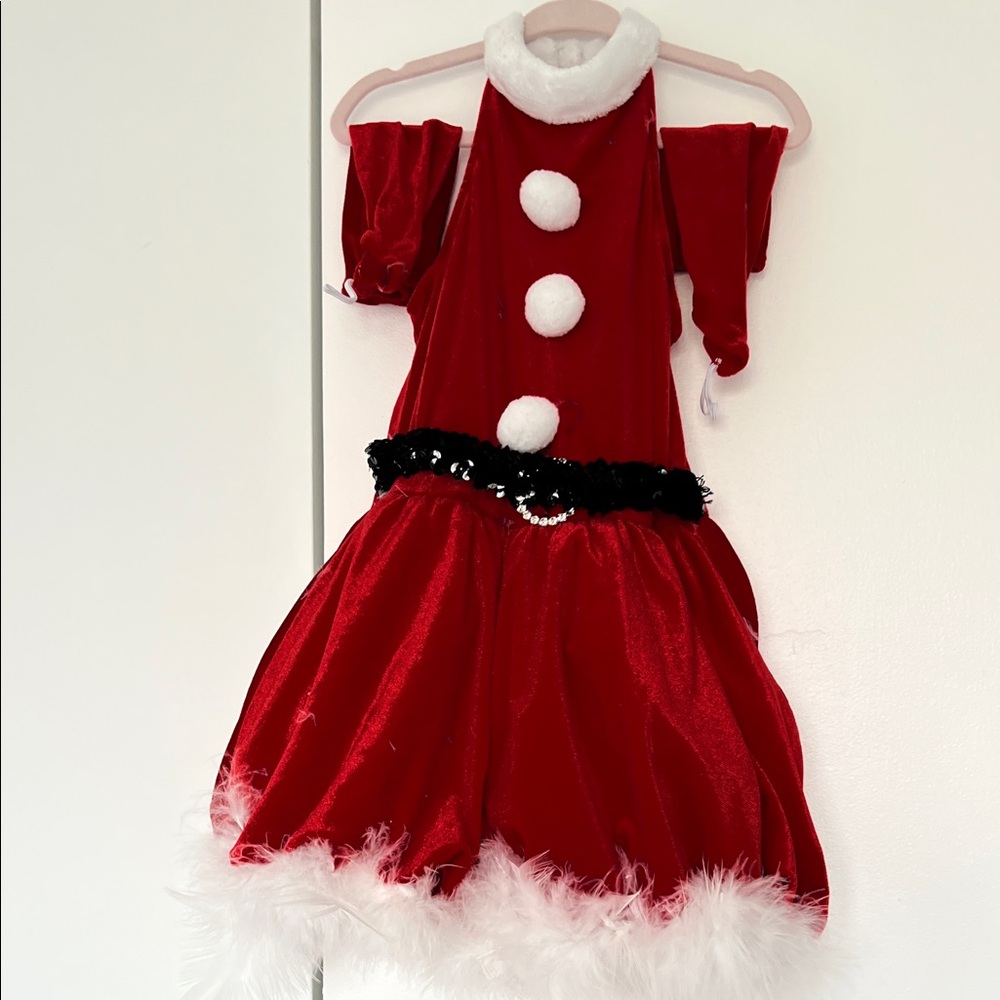 Festive Red and White Kids Costume